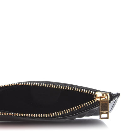 Saint Laurent Calfskin 5 Fragments Zip Pouch Card Holder Black 5 of 8