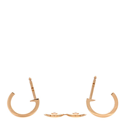 Cartier 18K Pink Gold Small LOVE Hoop Earrings 3 of 5