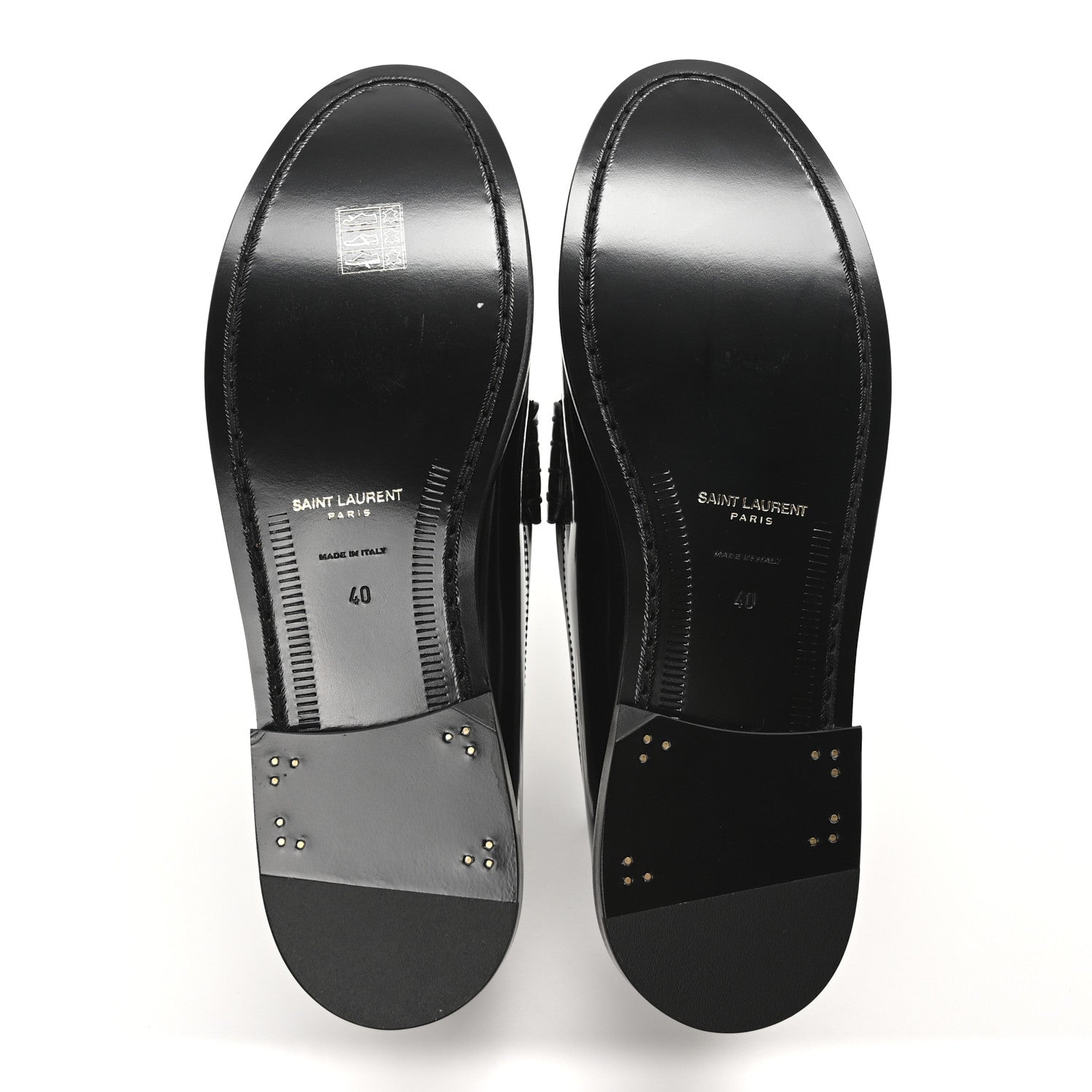 Saint Laurent Magnum Calfskin Le Loafer 15 Moccasin  40 Black 6 of 8