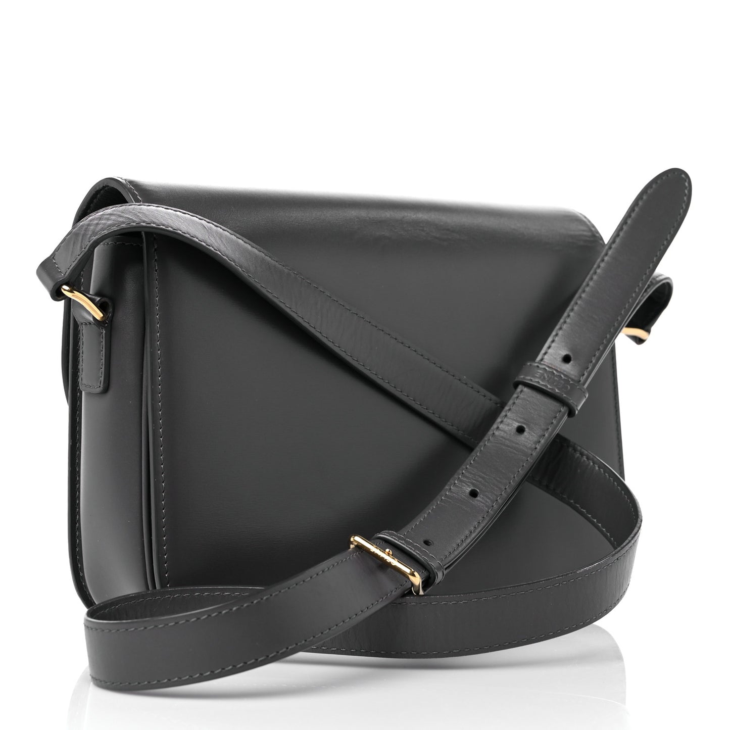 Shiny Calfskin Medium Triomphe Grey