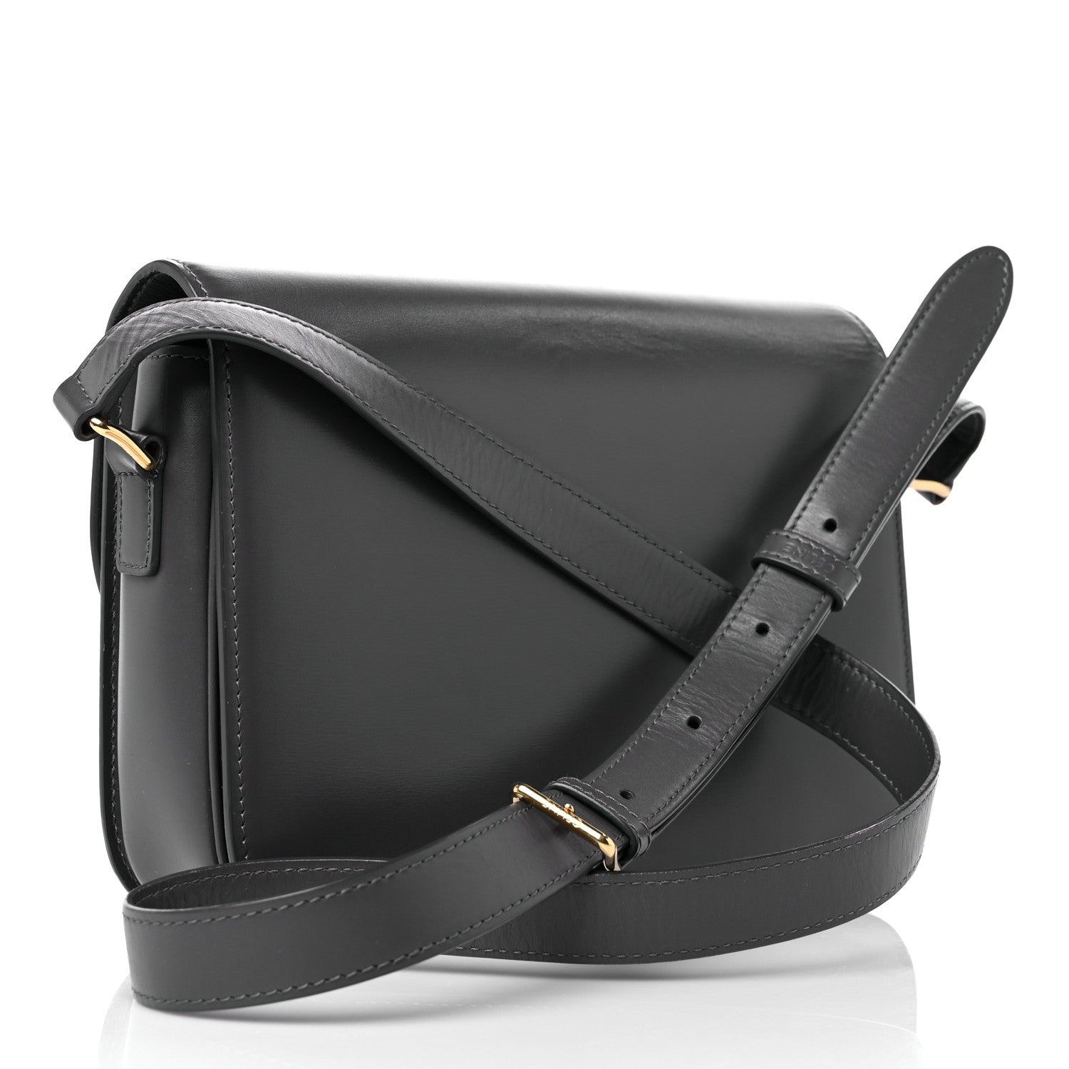Celine Shiny Calfskin Medium Triomphe Grey 3 of 21