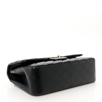 Chanel Lambskin Quilted Jumbo Double Flap Black 4 of 11