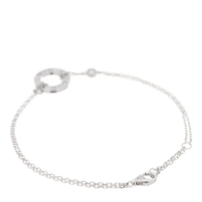 Cartier 18K White Gold Diamond LOVE Bracelet 2 of 5