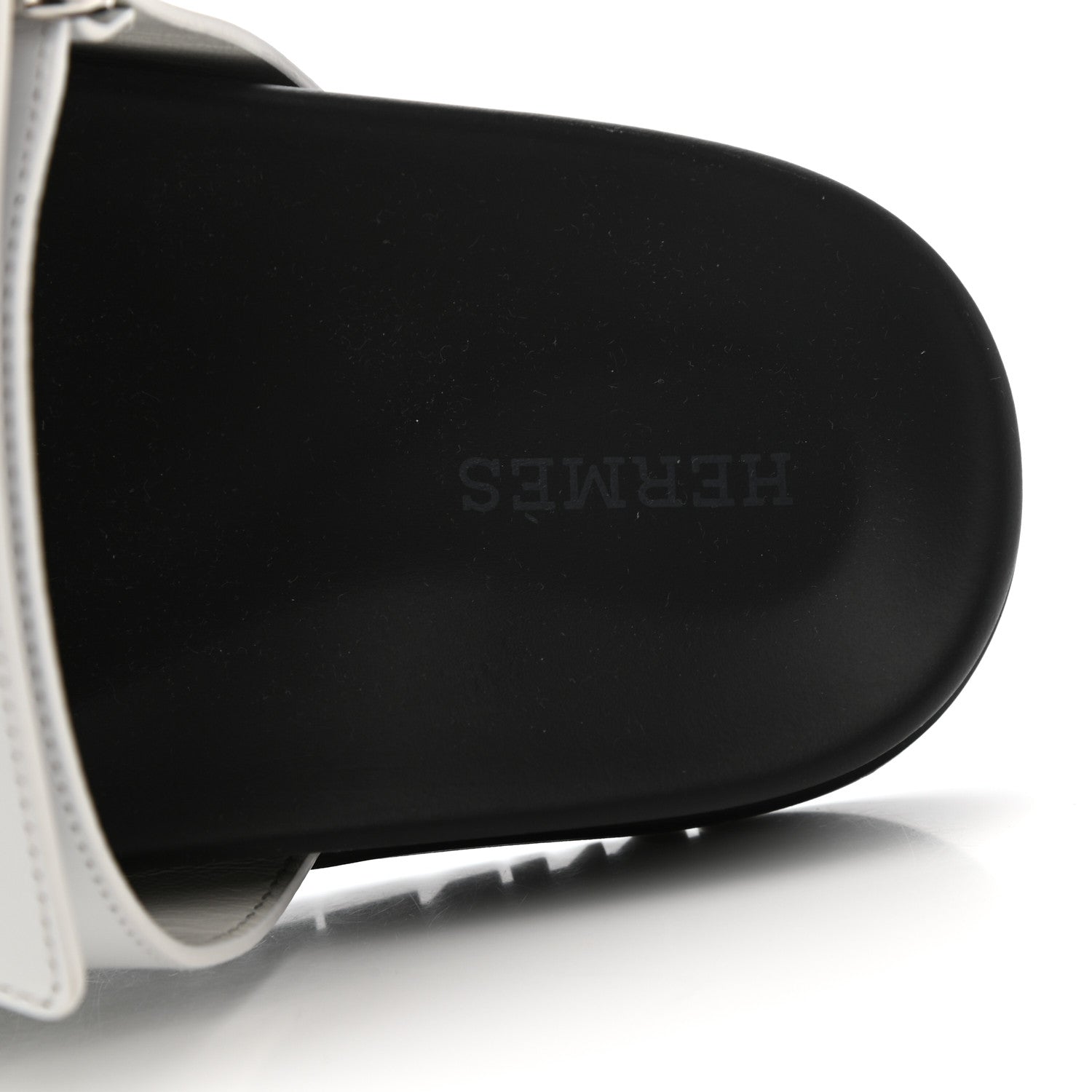 Hermes Calfskin Womens Chypre Sandals 37 White 7 of 9