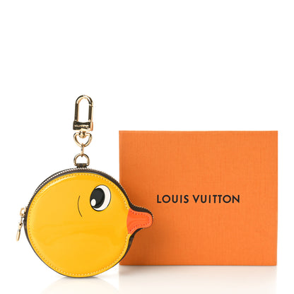 Louis Vuitton Patent Monogram Duck Head Coin Purse Yellow 7 of 7