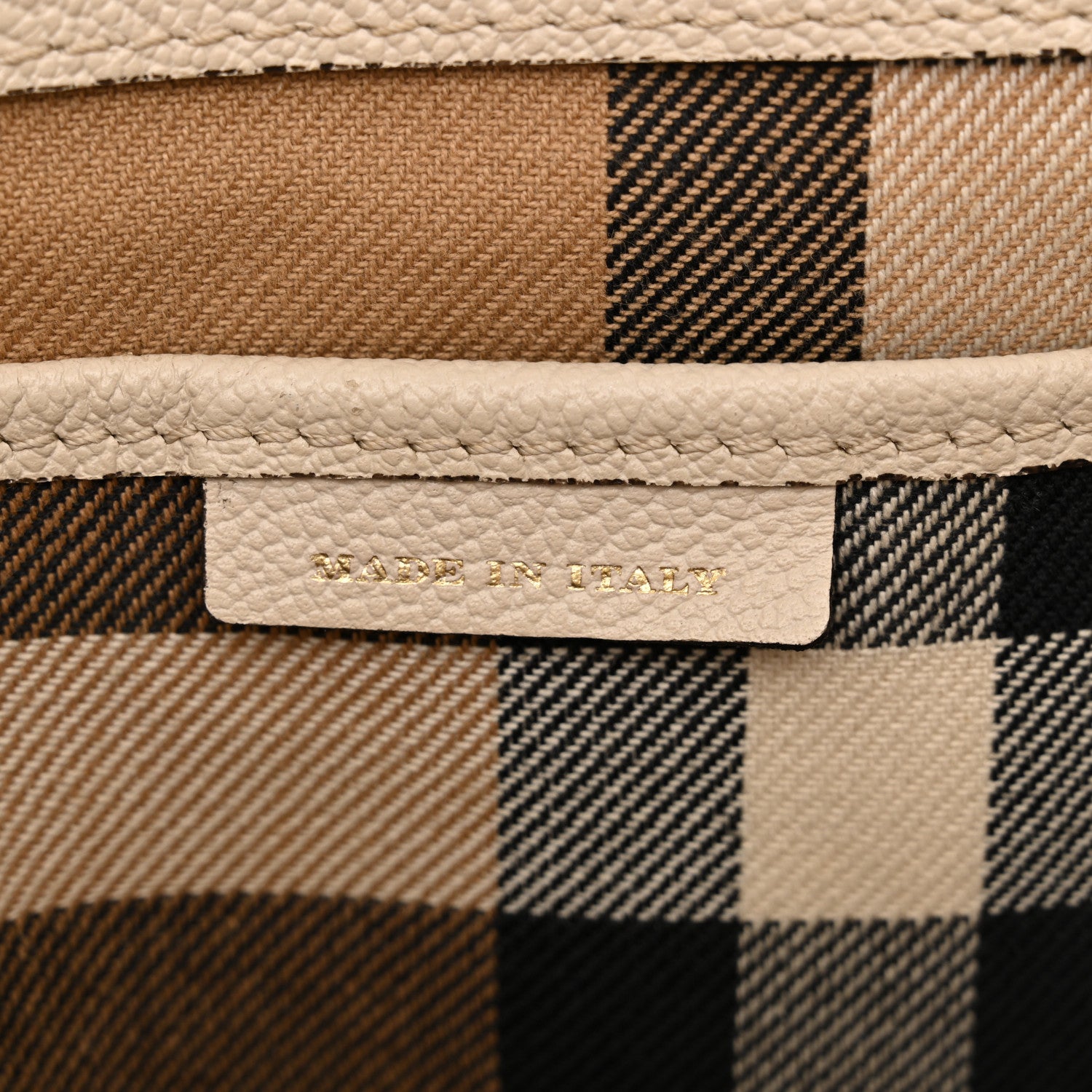 Burberry Soft Grain Calfskin Medium Buckle Tote Limestone 6 of 19