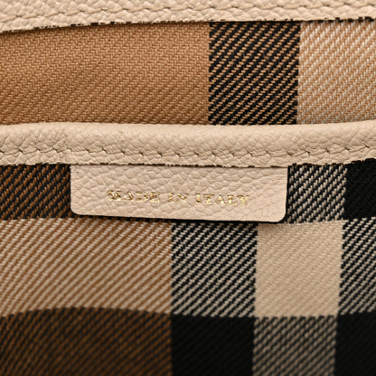 Burberry Soft Grain Calfskin Medium Buckle Tote Limestone 6 of 19