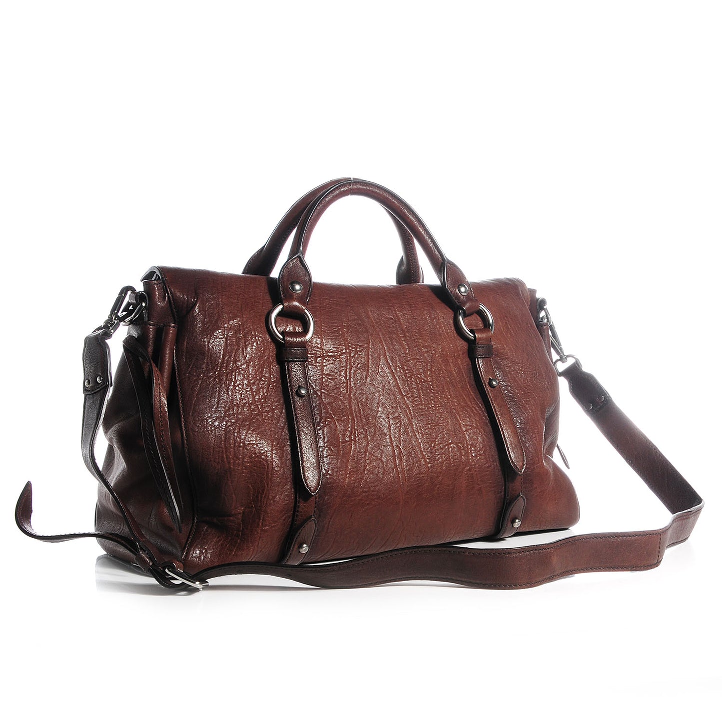 Nappa Monk Satchel Bruciato