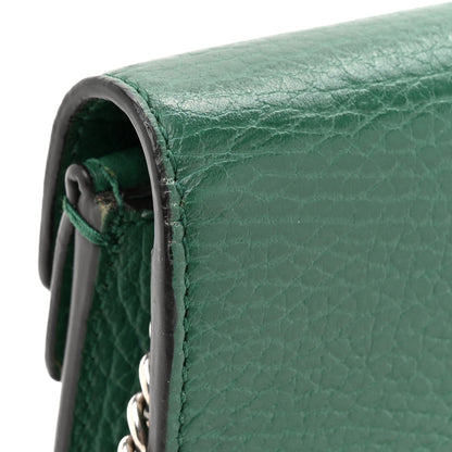 Gucci Dollar Calfskin Crystal Super Mini Dionysus Shoulder Bag Emerald 26 of 29