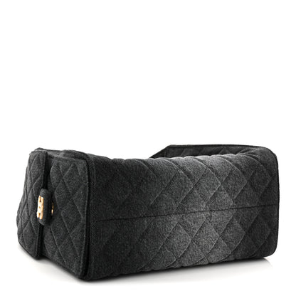 Chanel Washed Denim Quilted Small Chanel 25 Handbag Black 6 of 21