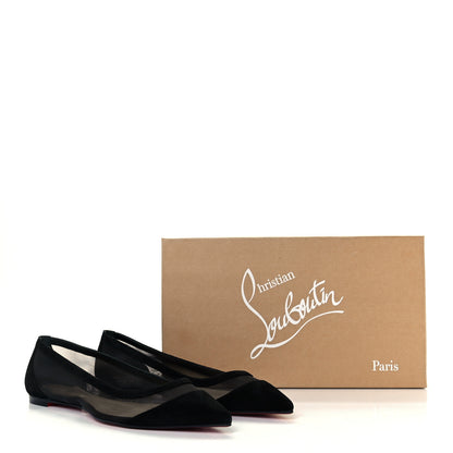 Christian Louboutin Veau Velours Rete Galativi Flats 41.5 Black 10 of 10