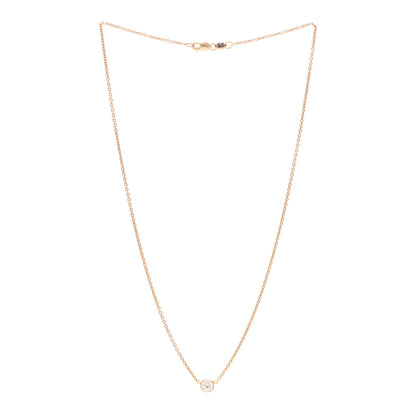 Roberto Coin 18K Rose Gold Diamond .40ct Diamonds by the Inch Pendant Necklace 3 of 4