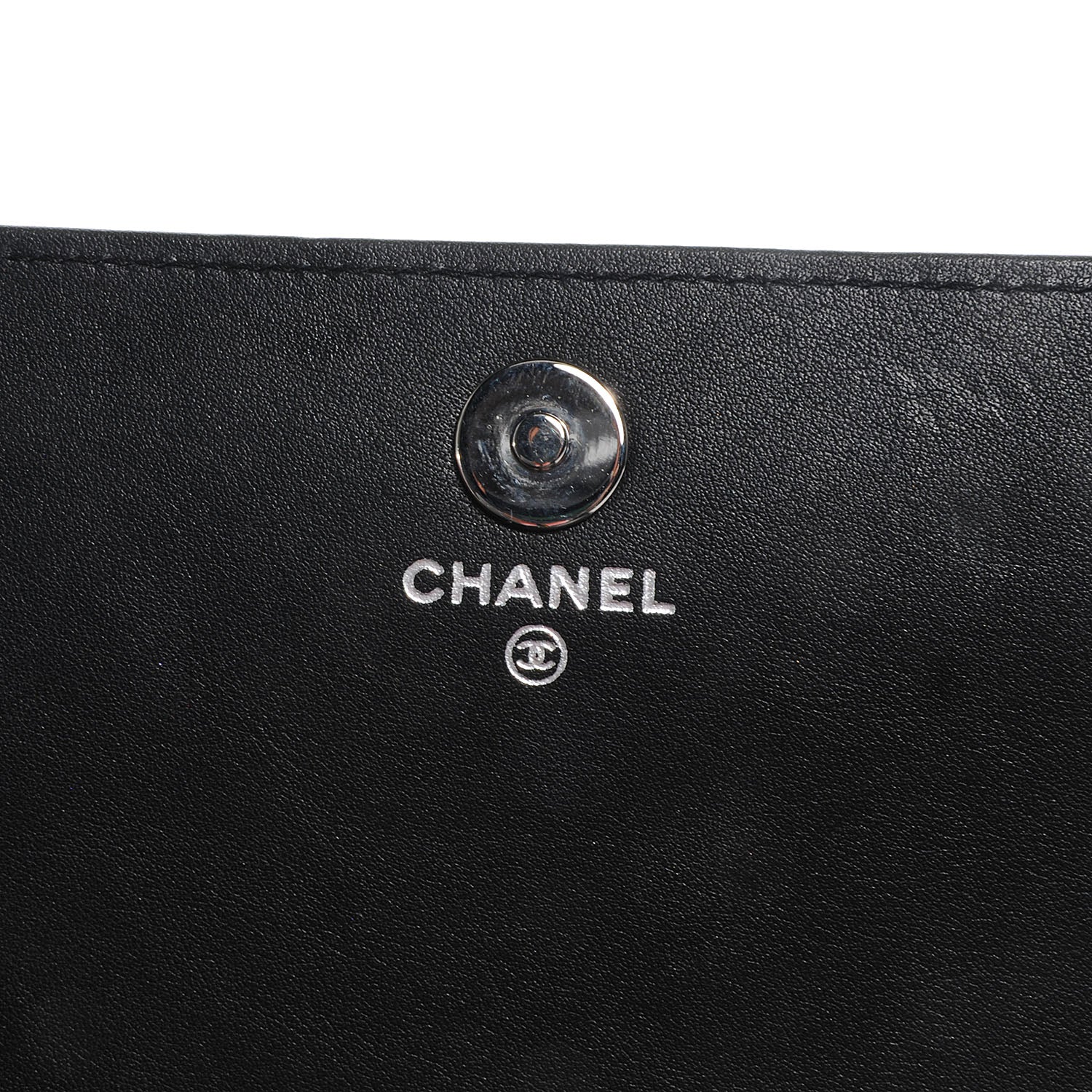 Chanel Patent Strass Wallet On Chain Black 5 of 8