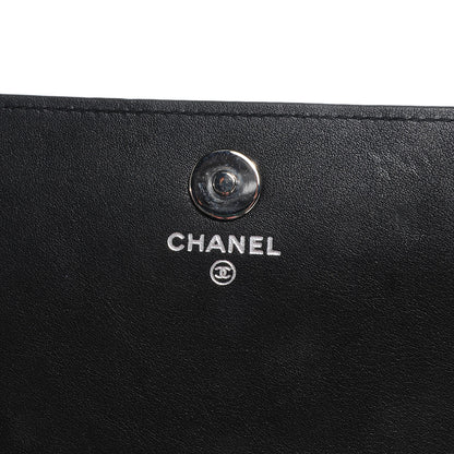 Chanel Patent Strass Wallet On Chain Black 5 of 8