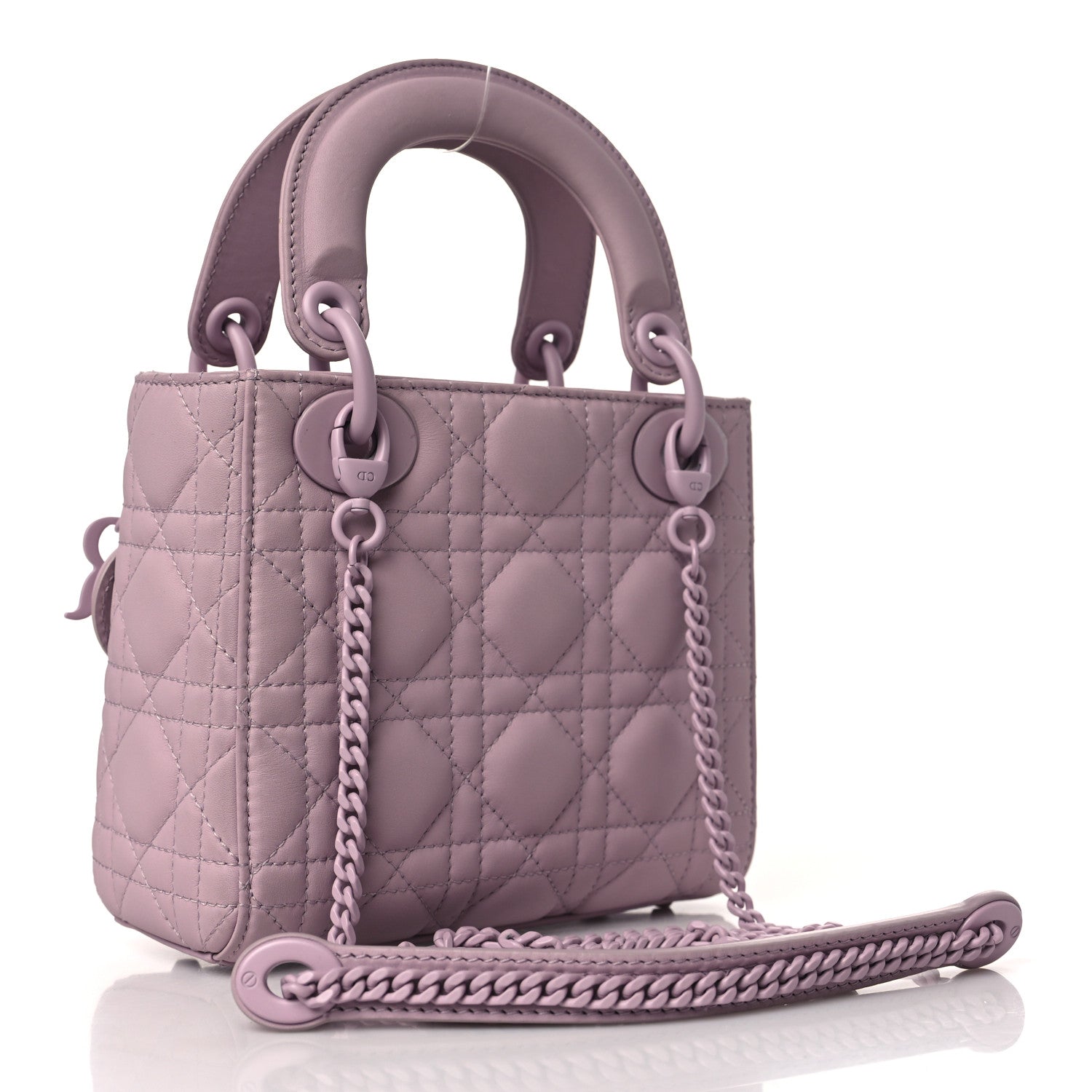 Christian Dior Ultra Matte Calfskin Cannage Mini Lady Dior