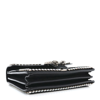 Gucci Suede Crystal Small Dionysus Shoulder Bag Black 4 of 10