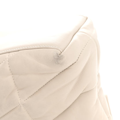 Saint Laurent Lambskin Quilted Small Loulou Puffer Monogram Chain Satchel Crema Soft 11 of 11