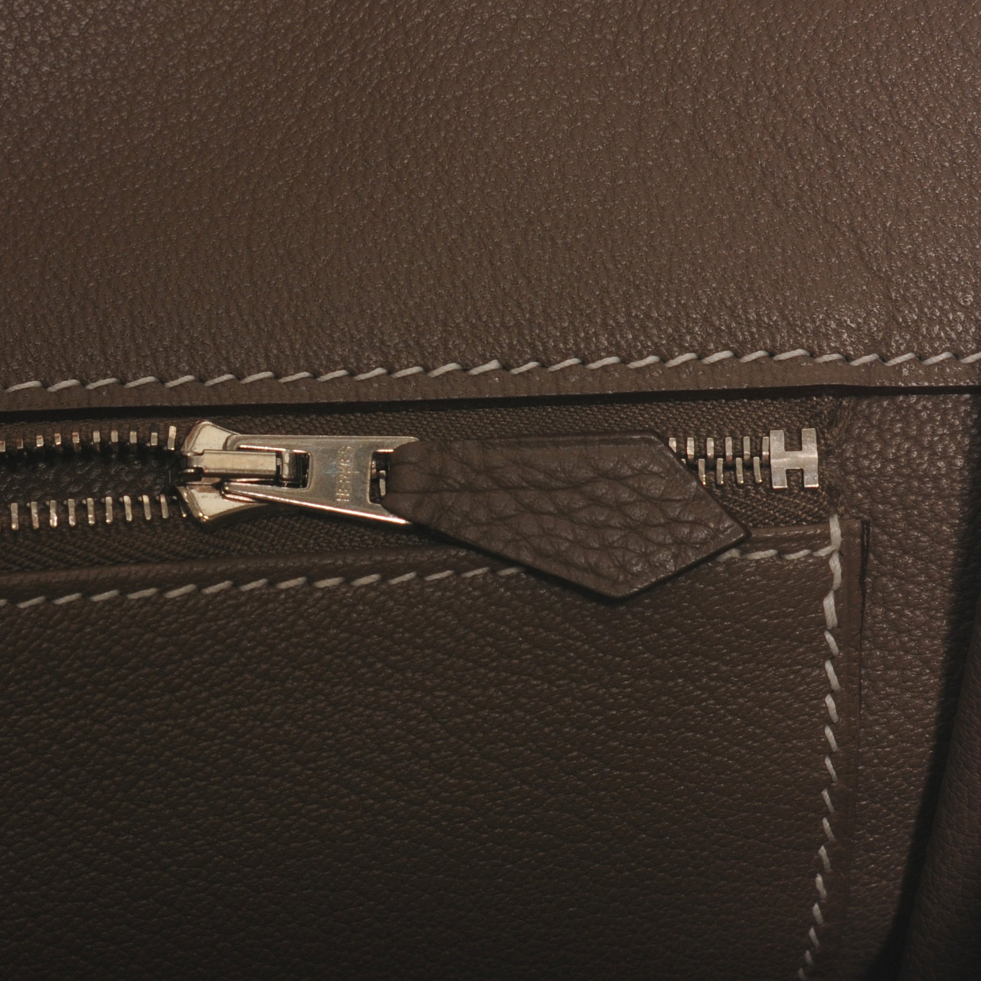 Hermes Taurillon Clemence Birkin 40 Etoupe 10 of 10