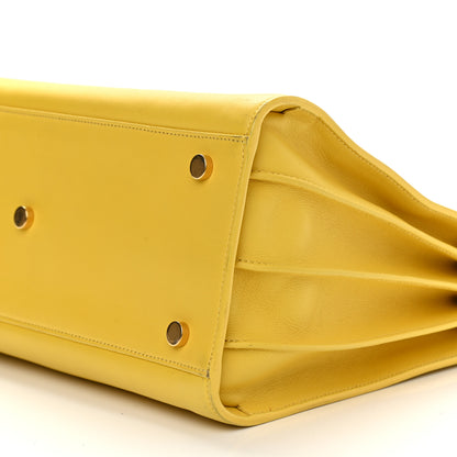 Saint Laurent Calfskin Small Sac De Jour Bag Yellow 10 of 14