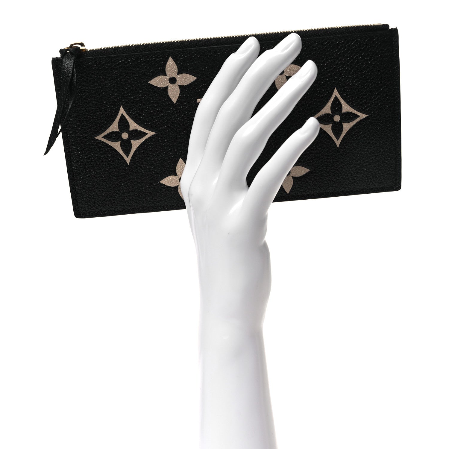 Louis Vuitton Empreinte Monogram Giant Crafty Pochette Felicie Zippered Insert Black 2 of 6