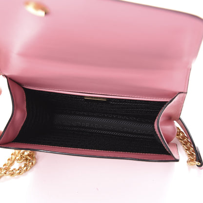 Prada Saffiano Soft Calfskin Chain Crossbody Bag Petalo 5 of 9