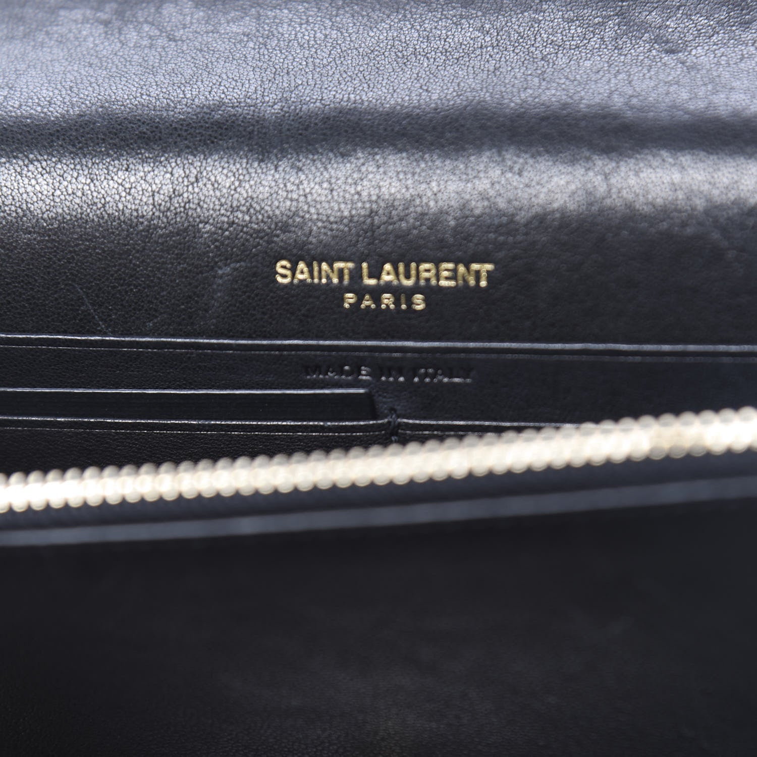 Saint Laurent Smooth Calfskin Classic Monogram Kate Heart Tassel Heart Chain Wallet Black 7 of 20