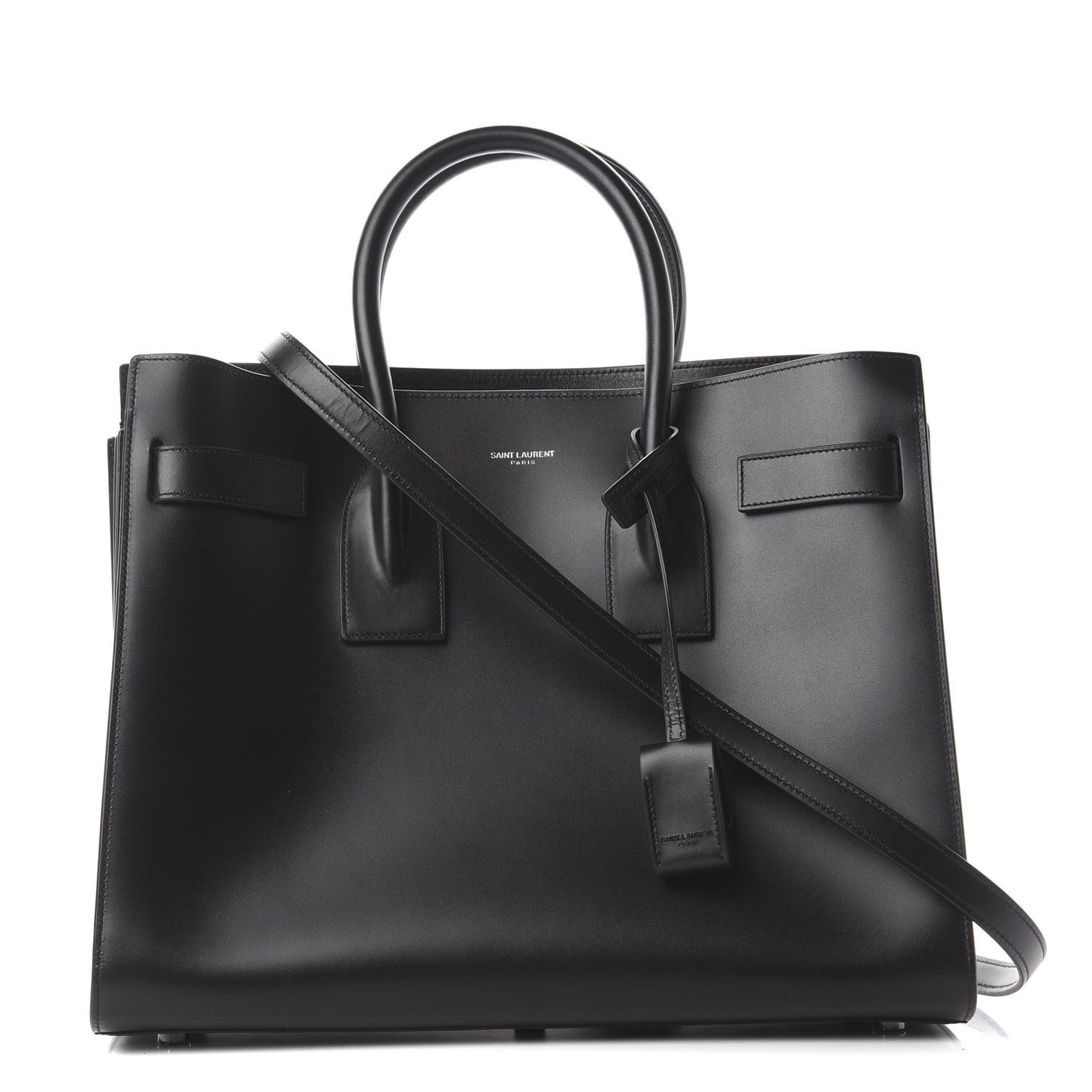 Smooth Calfskin Small Sac De Jour Black