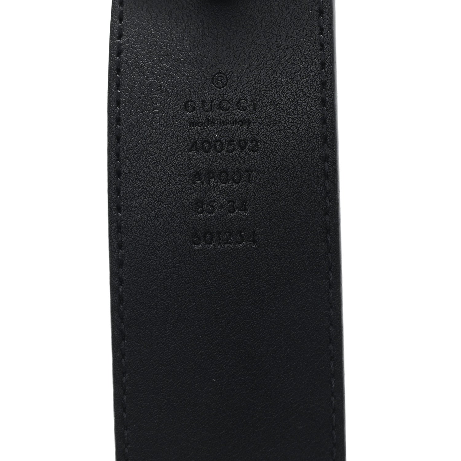 Gucci Calfskin Double G 40mm Belt 85 34 Black 3 of 4