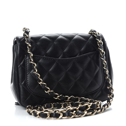Chanel Lambskin Quilted Mini Square Flap Black 3 of 11