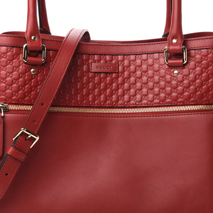 Gucci Soft Microguccissima Large Tote Red 10 of 10