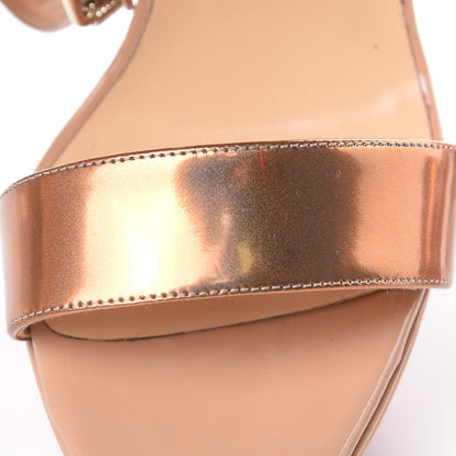 Christian Louboutin Metallic Patent PVC Cherrysandal 140 Platform Sandals 37 Doudou 8 of 11