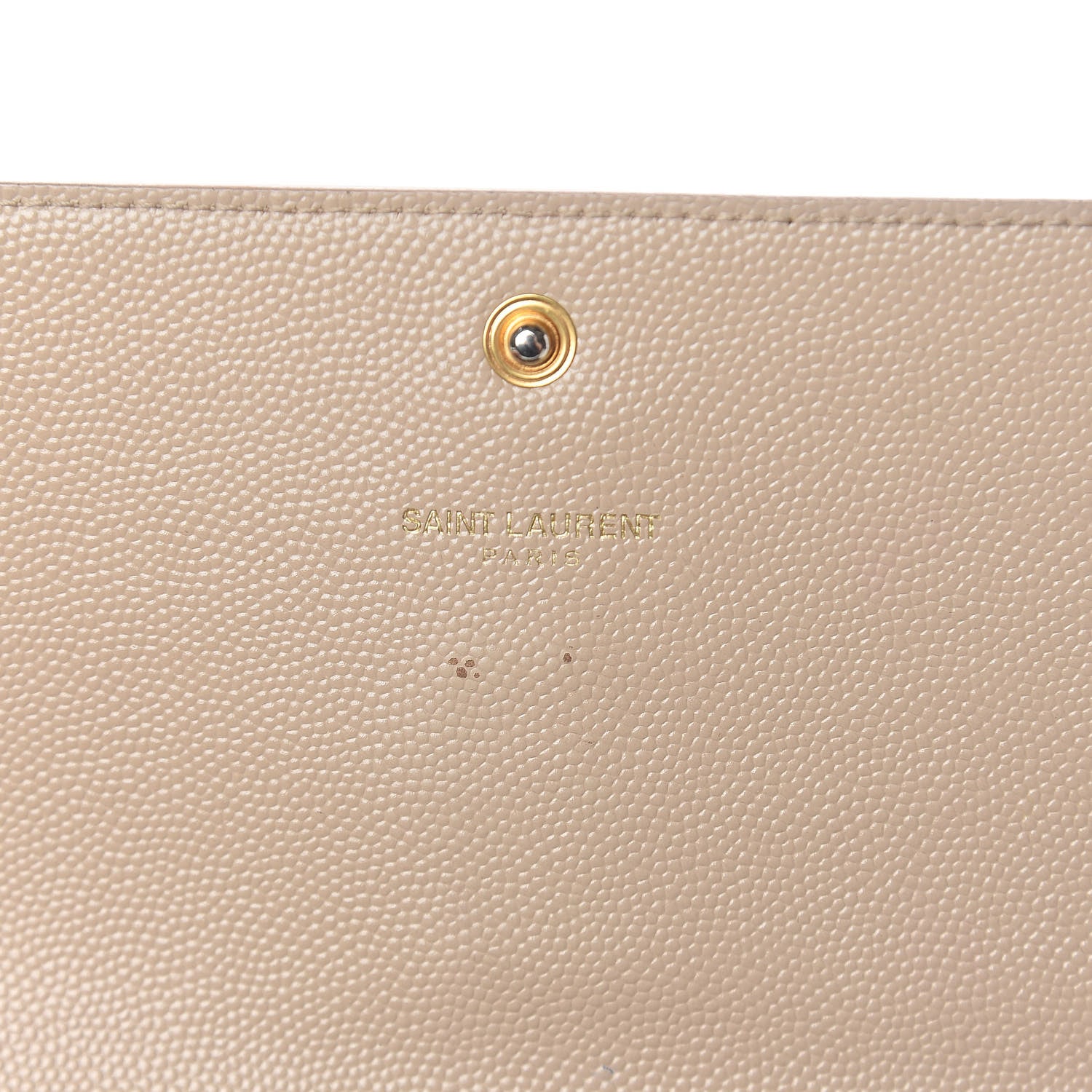 Saint Laurent Grain De Poudre Classic Monogram Cassandre Wallet Nude Powder 6 of 14