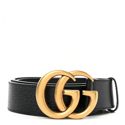 Gucci Textured Calfskin Double G 40mm Belt 105 42 Black 1 of 7