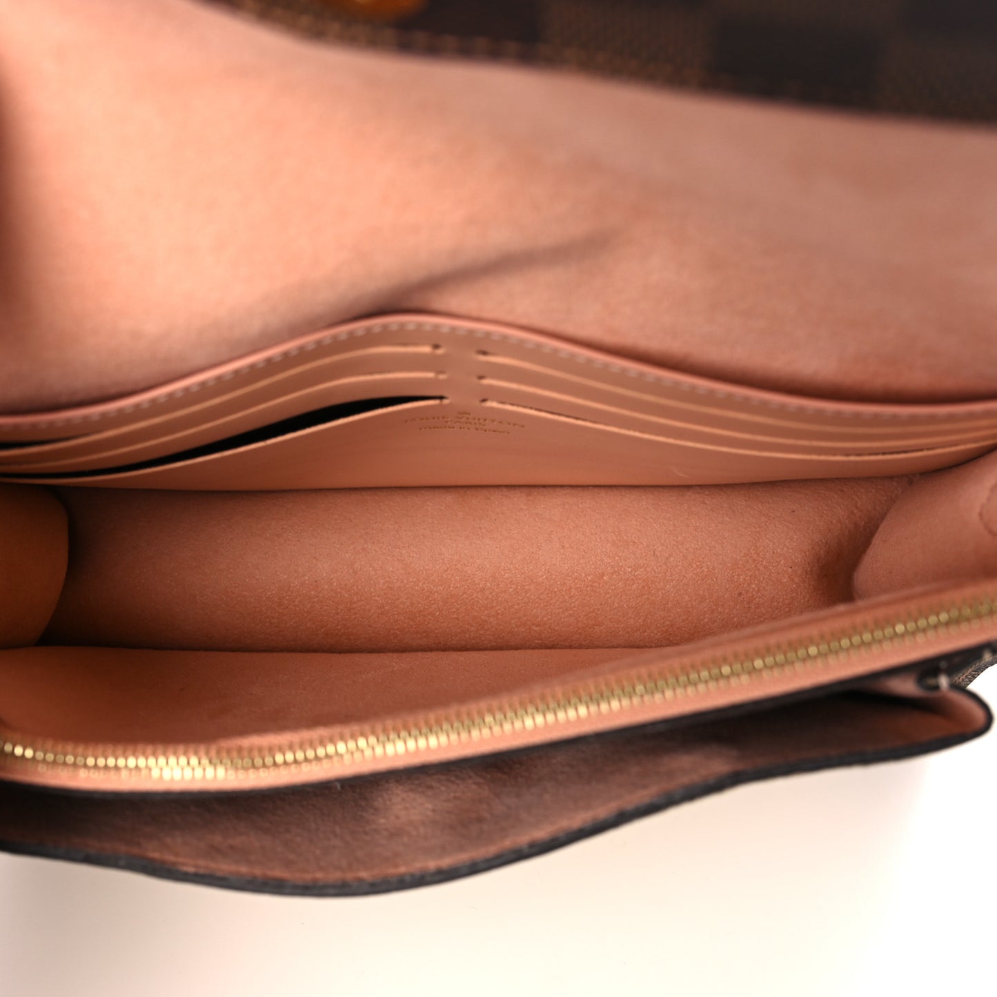 Damier Ebene Vavin Chain Wallet Creme