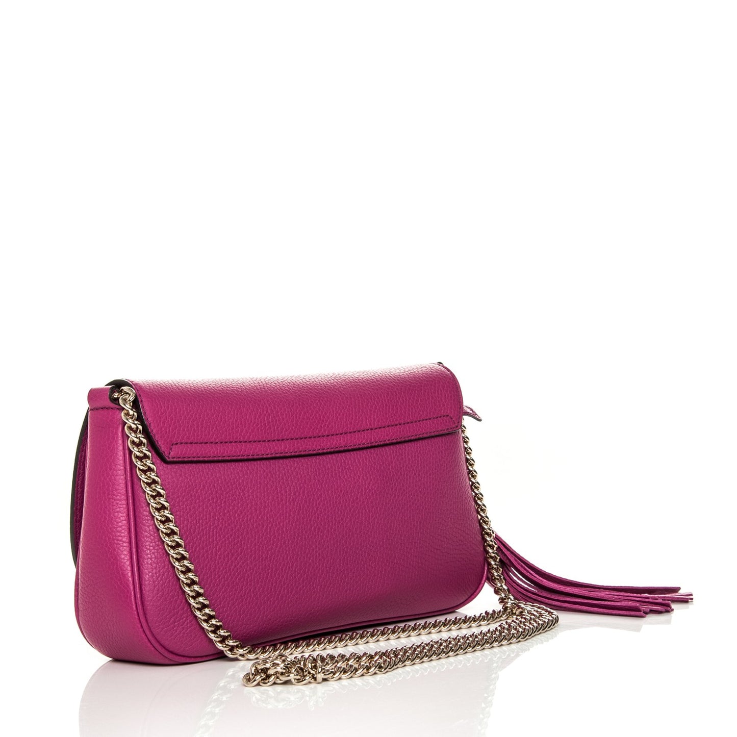 Cellarius Calfskin Medium Soho Flap Crossbody Bright Bouganville