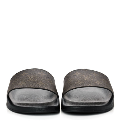 Louis Vuitton Rubber Monogram Mens Waterfront Mules 9 Macassar 2 of 8
