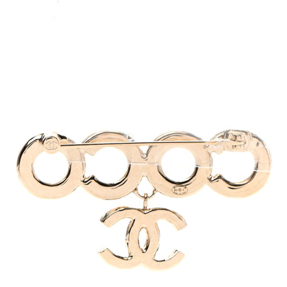 Chanel Pearl Coco Brooch Gold 3 of 5