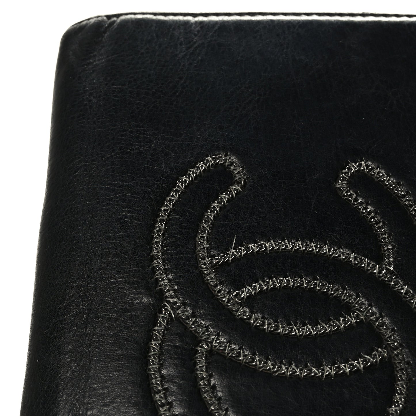 Lambskin Timeless CC Yen Wallet Black