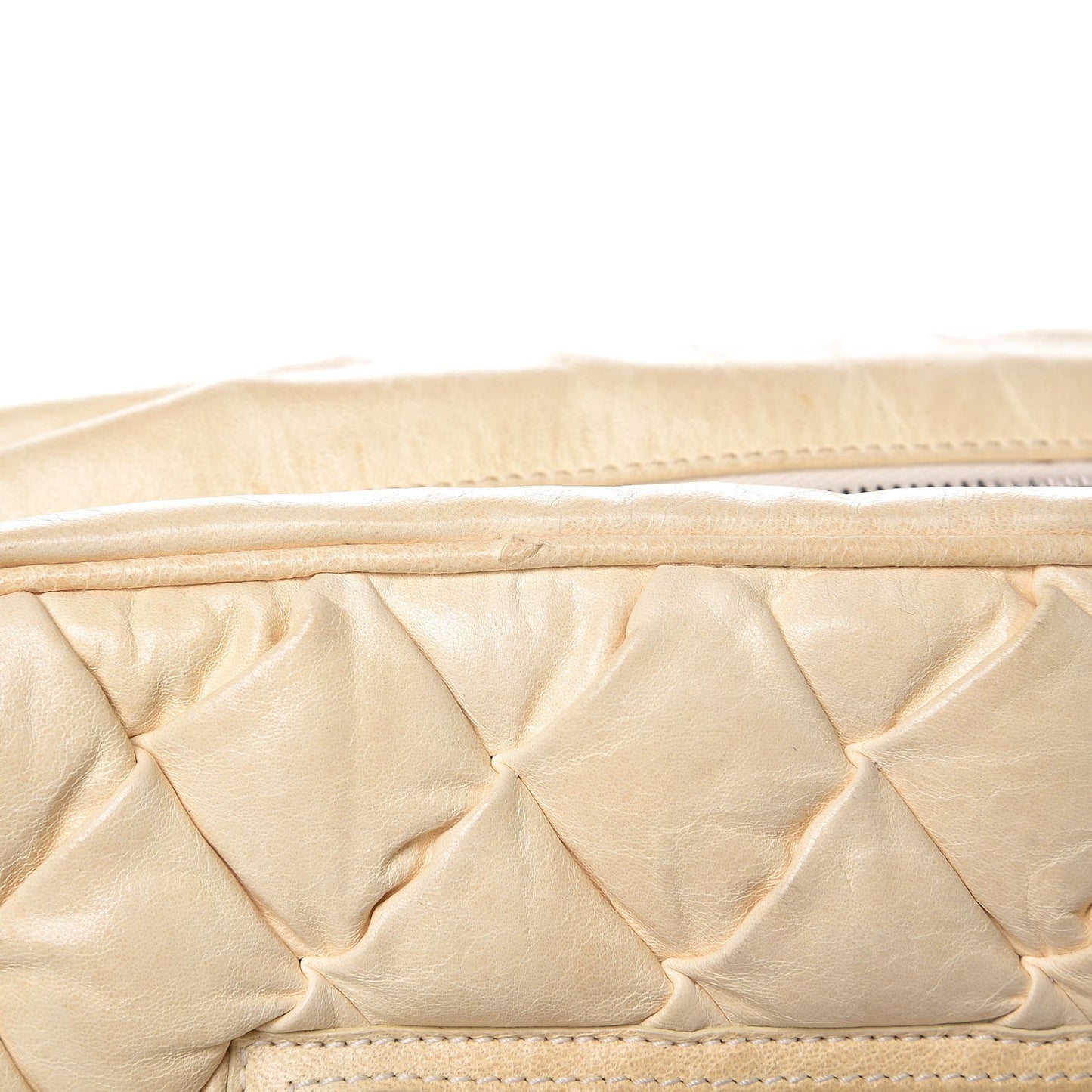 Chevre Quilted Matelasse Ivory