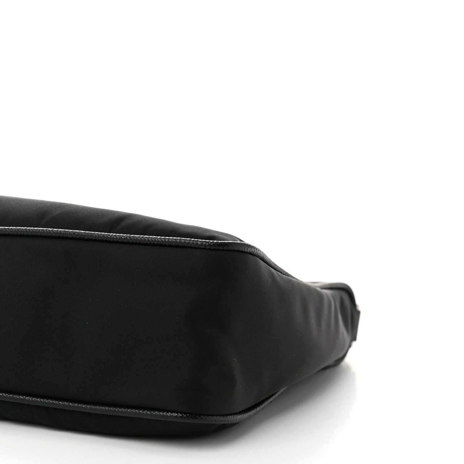 Prada Re-Nylon Saffiano Pocket Zippered Shoulder Bag Black 9 of 9