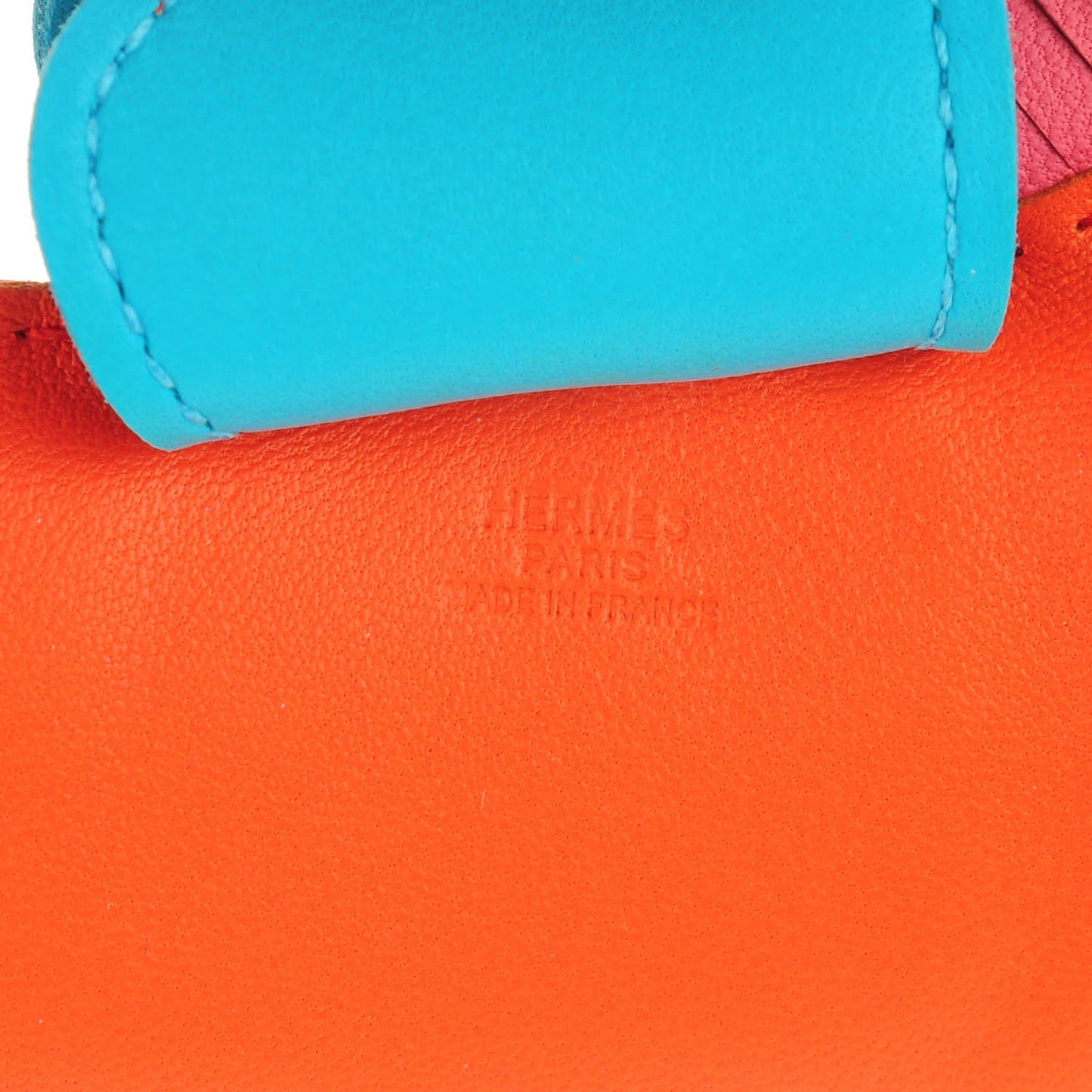 Milo Lambskin Grigri Rodeo Horse Bag Charm GM Rose Azalee Orange Poppy Bleu Azteque