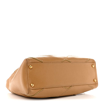Chanel Caviar CC Stitched Shoulder Bag Beige 4 of 12