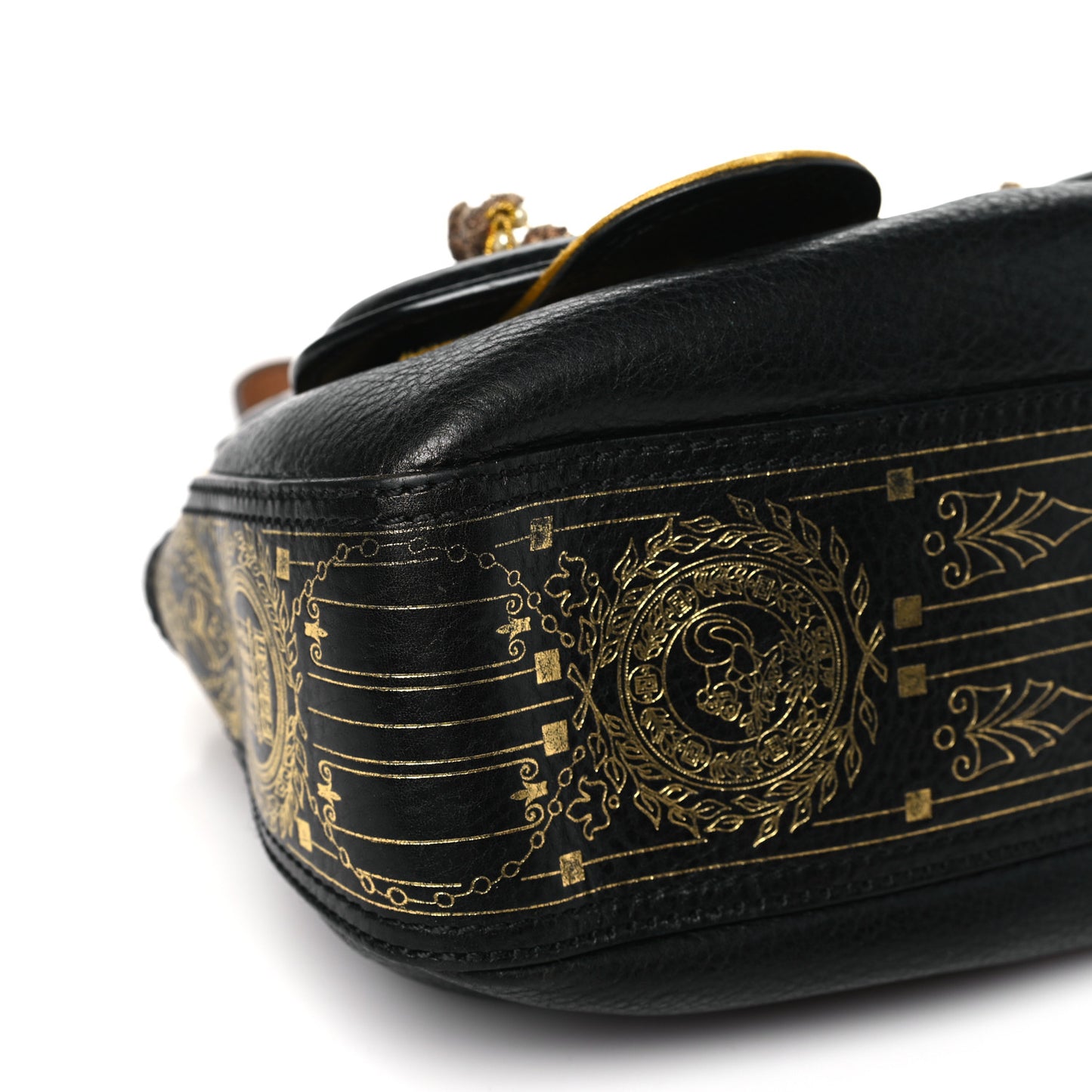 Calfskin Embellished B Bag Black