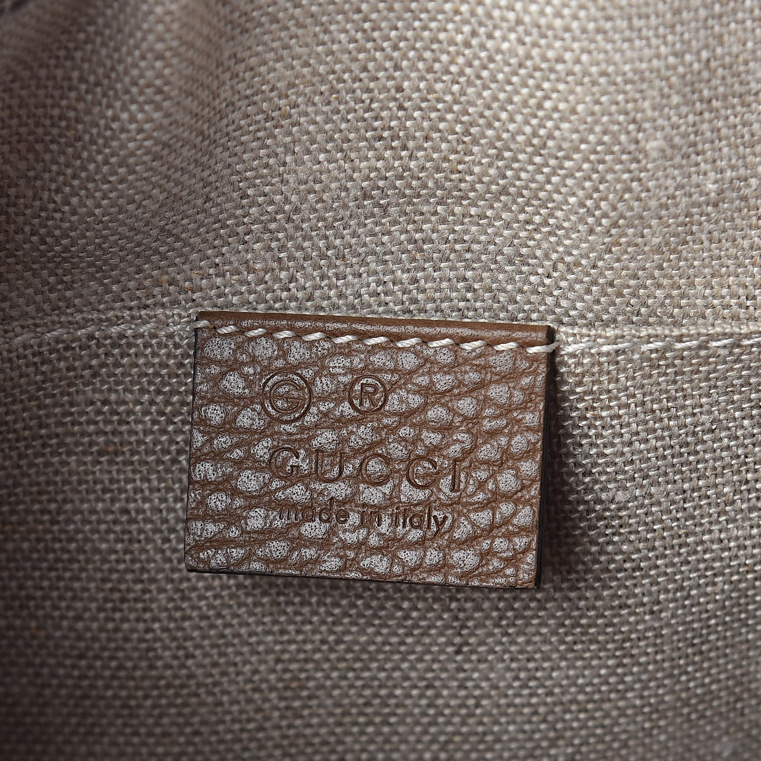 Gucci Monogram Mini Bree Messenger Bag Beige Tabacco 6 of 9