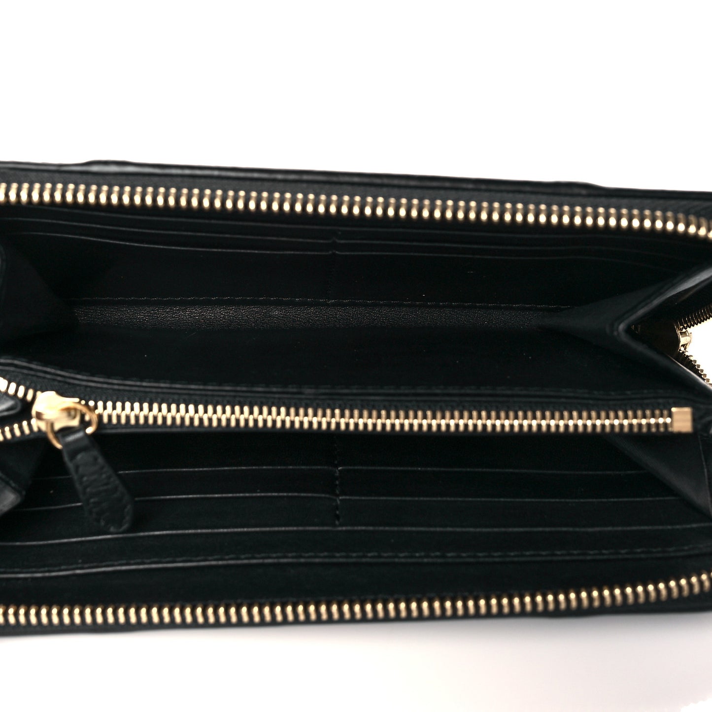 House Check Large Sartorial Ziggy Zip Around Wallet Black