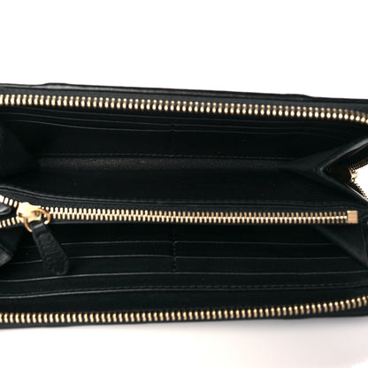 Burberry House Check Large Sartorial Ziggy Zip Around Wallet Black 5 of 7
