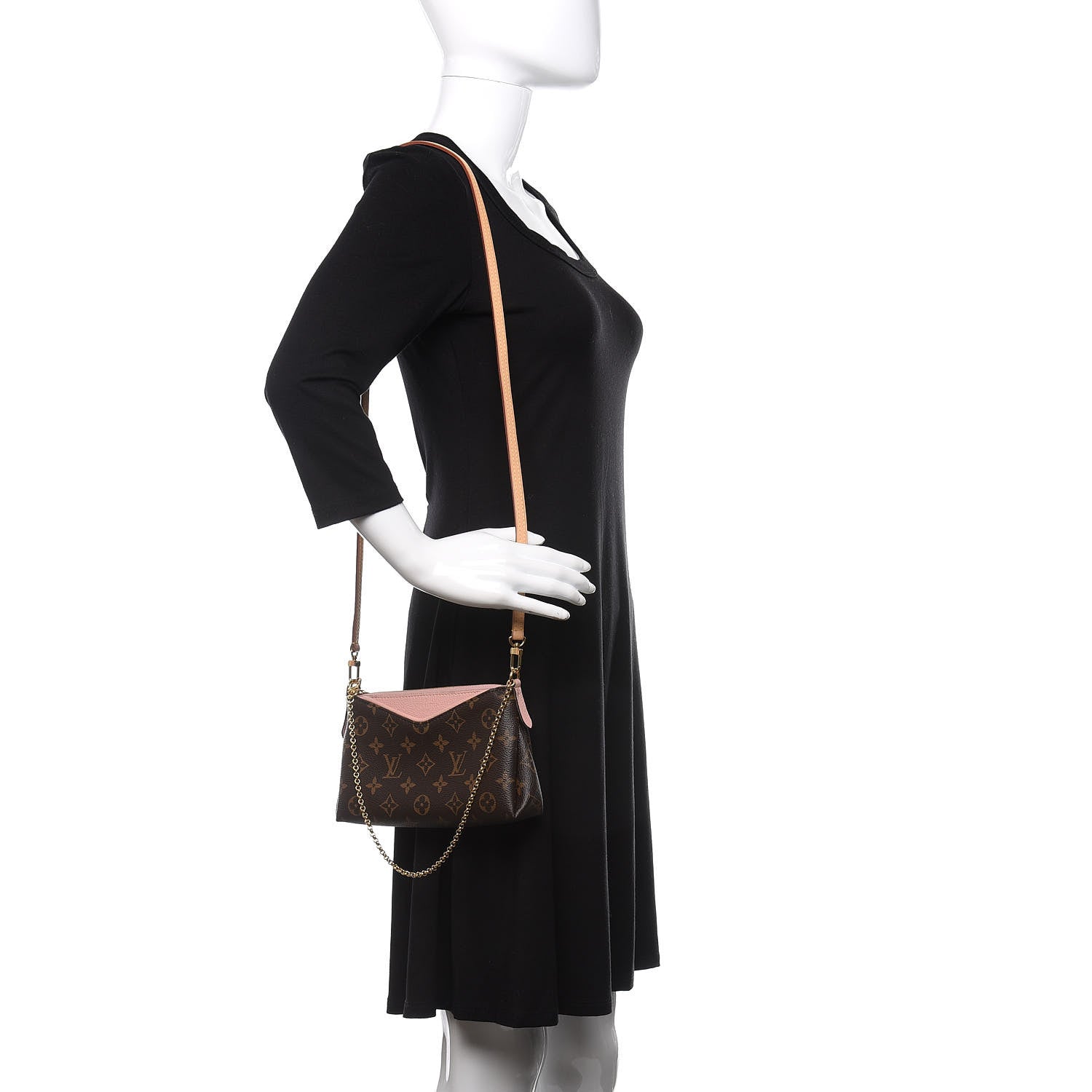 Louis Vuitton Monogram Pallas Clutch Rose Poudre 2 of 10