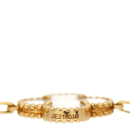Van Cleef & Arpels 18K Yellow Gold Mother of Pearl 5 Motifs Vintage Alhambra Bracelet 5 of 6