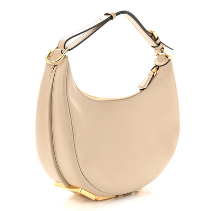 Fendi Vitello Grace Matte Small Fendigraphy Hobo Bag Nuvola 3 of 11