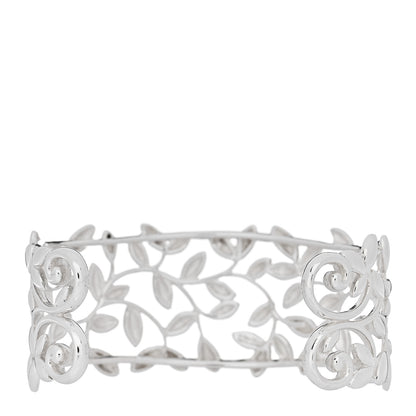 Tiffany Sterling Silver Paloma Picasso Olive Leaf Cuff Bracelet 2 of 3